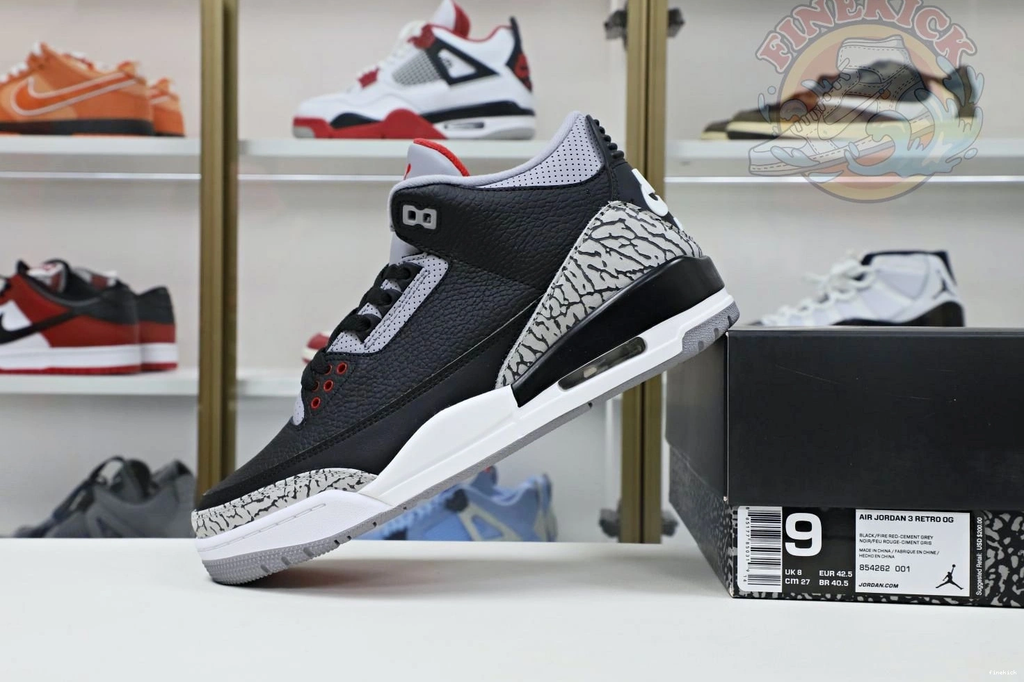 3  2018（854262-001） Jordan blackcement retro Air Jordan 0115